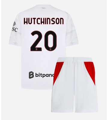 AC Milan Omari Hutchinson #20 Udebanetrøje Børn 2026-27 Kortærmet (+ Korte bukser)